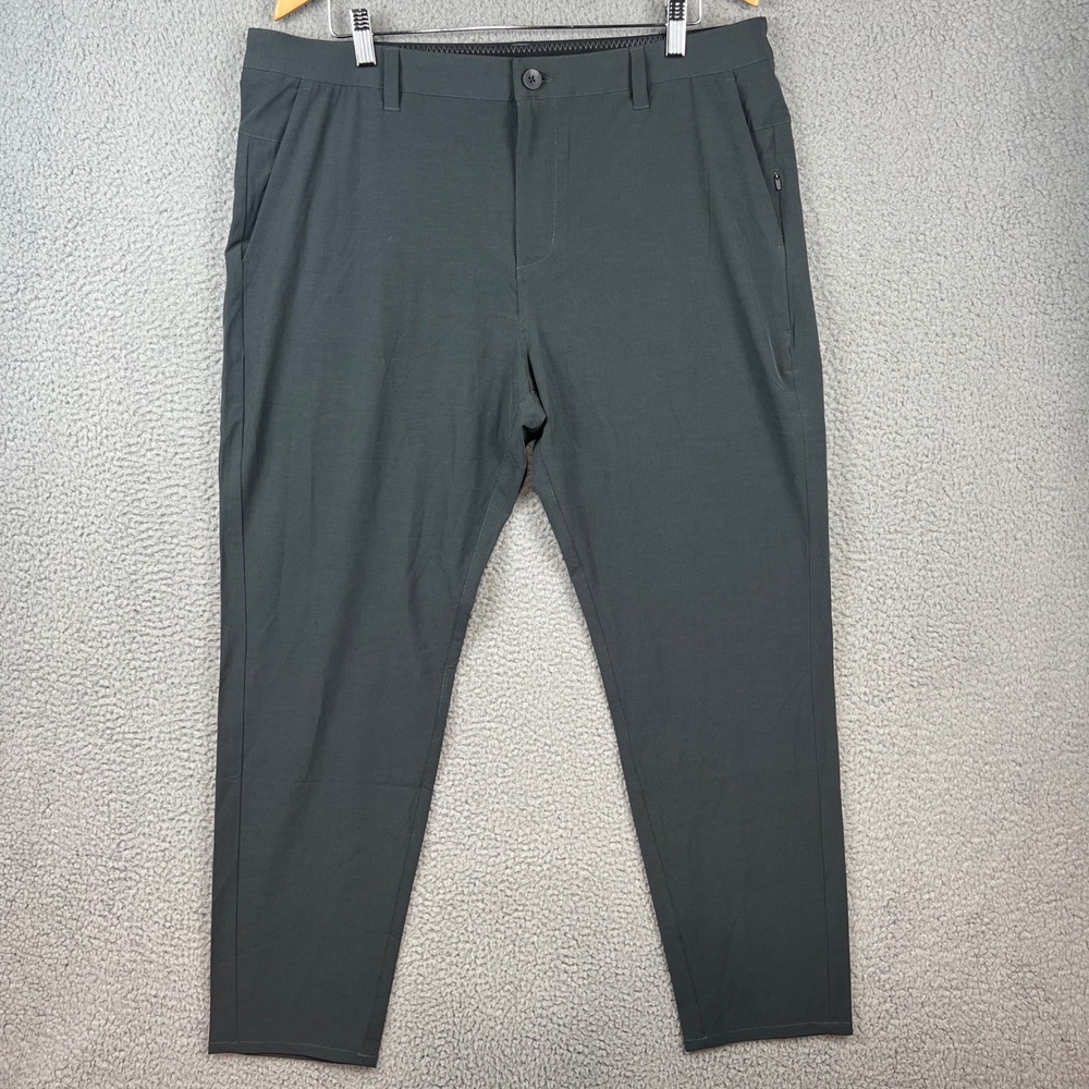 Vuori Aim Pants Charcoal Gray Performance Stretch Chino V431-S Mens 36 (meas 38)